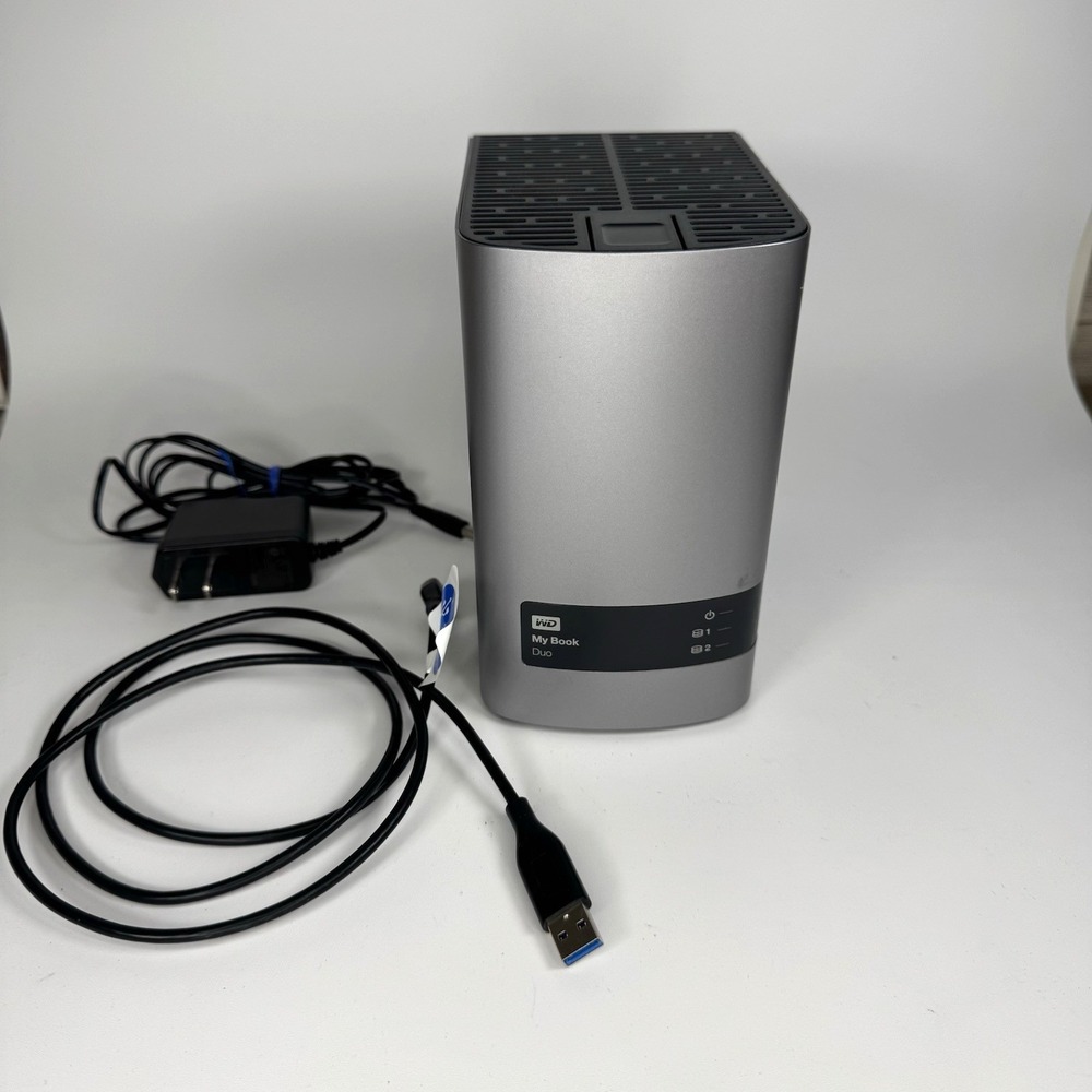 Western Digital My Book  Duo 4TB RAID (2x2) WD w Hard Drives  UNTESTED AS IS